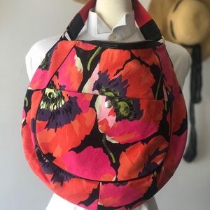 Ted Baker neon Floral shoulder hobo style handbag
